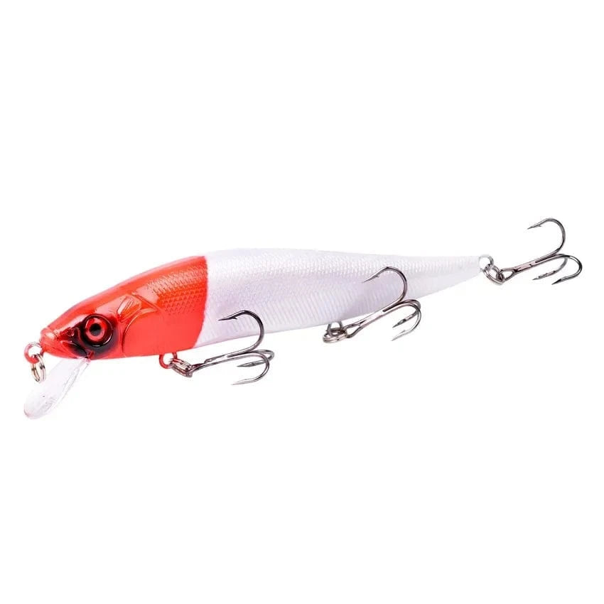 China China B2 14cm 21G Aorace 1Pcs 14cm 21g Topwater wobbler 3D Eyes Fishing Lure Minnow Hard Bait 3 fish Hooks Crankbait Floating Fishing Tackle