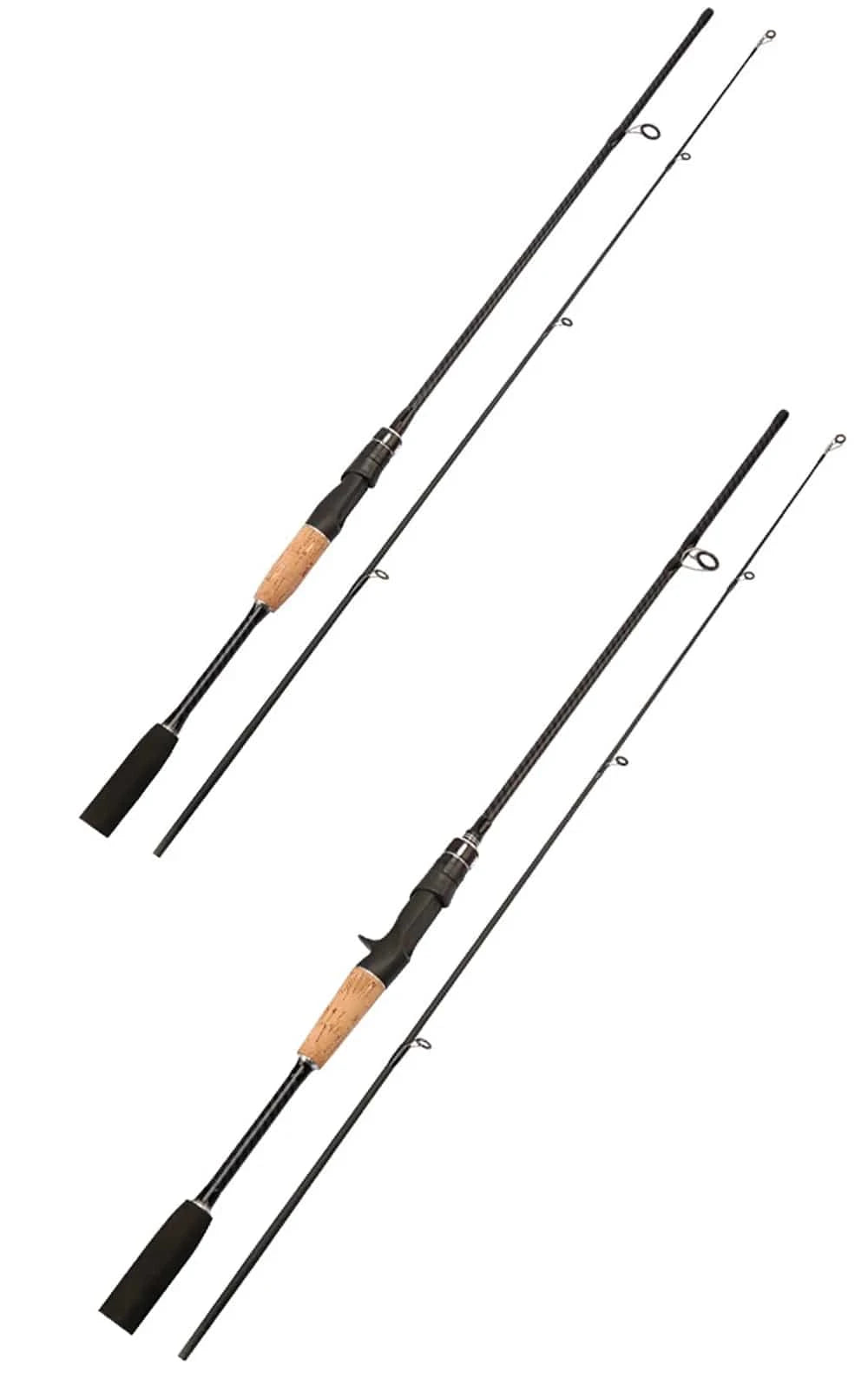 China China Baitcasting Spinning Travel Carbon 2 Section Fishing Rods Casting Weight 8-25g Power Ultralight Lure Trout Mini Pole