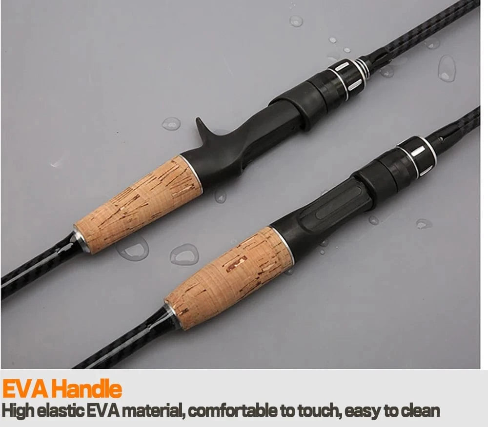 China China Baitcasting Spinning Travel Carbon 2 Section Fishing Rods Casting Weight 8-25g Power Ultralight Lure Trout Mini Pole