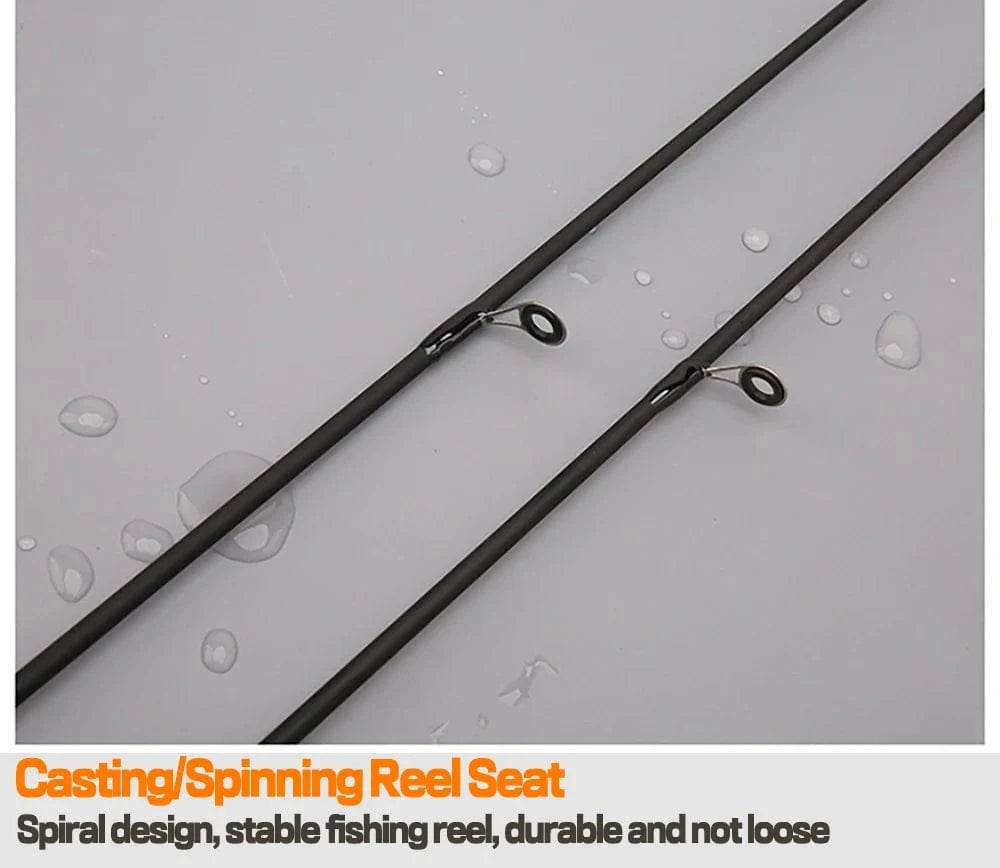 China China Baitcasting Spinning Travel Carbon 2 Section Fishing Rods Casting Weight 8-25g Power Ultralight Lure Trout Mini Pole