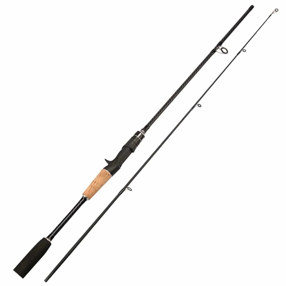 China China Baitcasting Spinning Travel Carbon 2 Section Fishing Rods Casting Weight 8-25g Power Ultralight Lure Trout Mini Pole