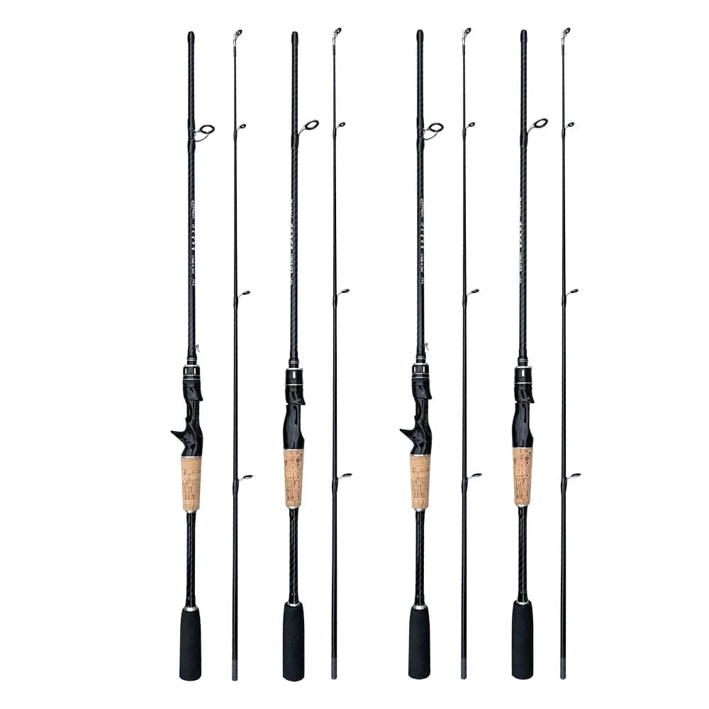 China China Baitcasting Spinning Travel Carbon 2 Section Fishing Rods Casting Weight 8-25g Power Ultralight Lure Trout Mini Pole