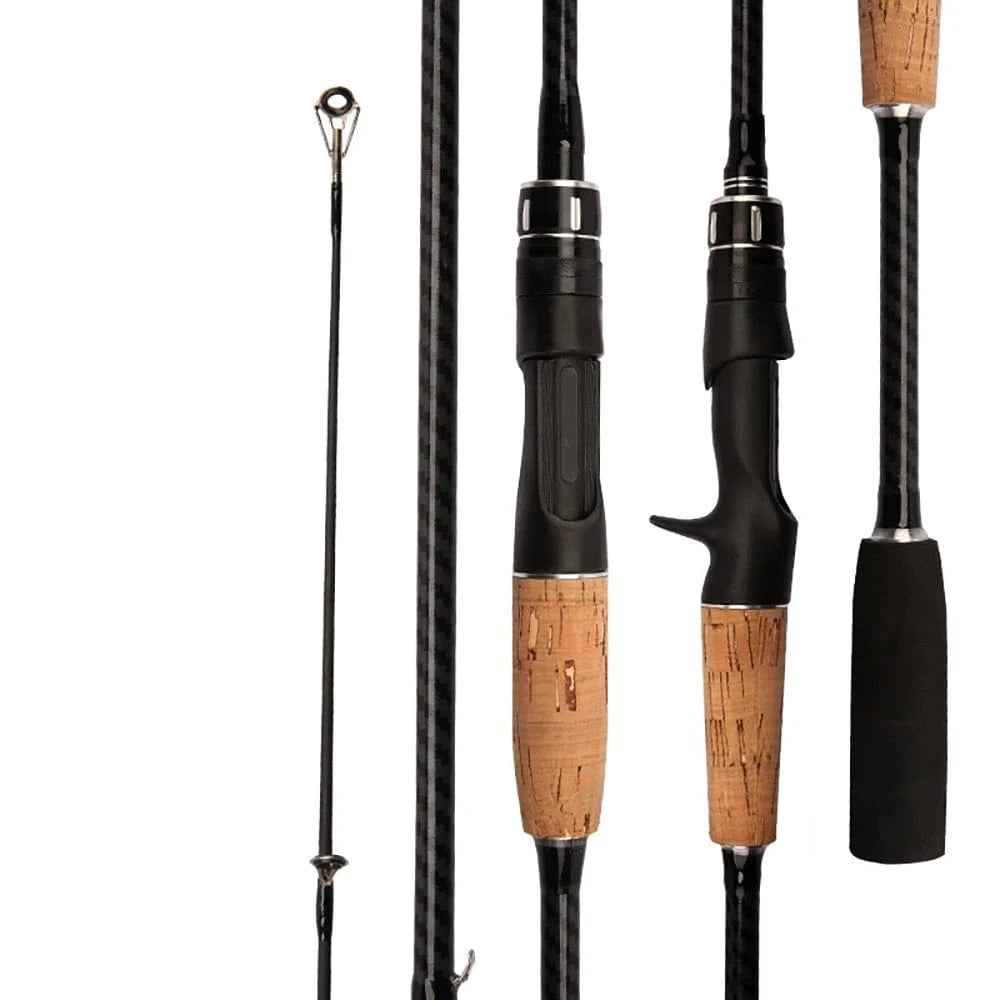 China China Baitcasting Spinning Travel Carbon 2 Section Fishing Rods Casting Weight 8-25g Power Ultralight Lure Trout Mini Pole
