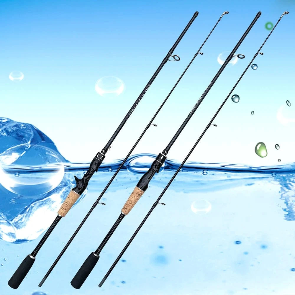 China China Baitcasting Spinning Travel Carbon 2 Section Fishing Rods Casting Weight 8-25g Power Ultralight Lure Trout Mini Pole