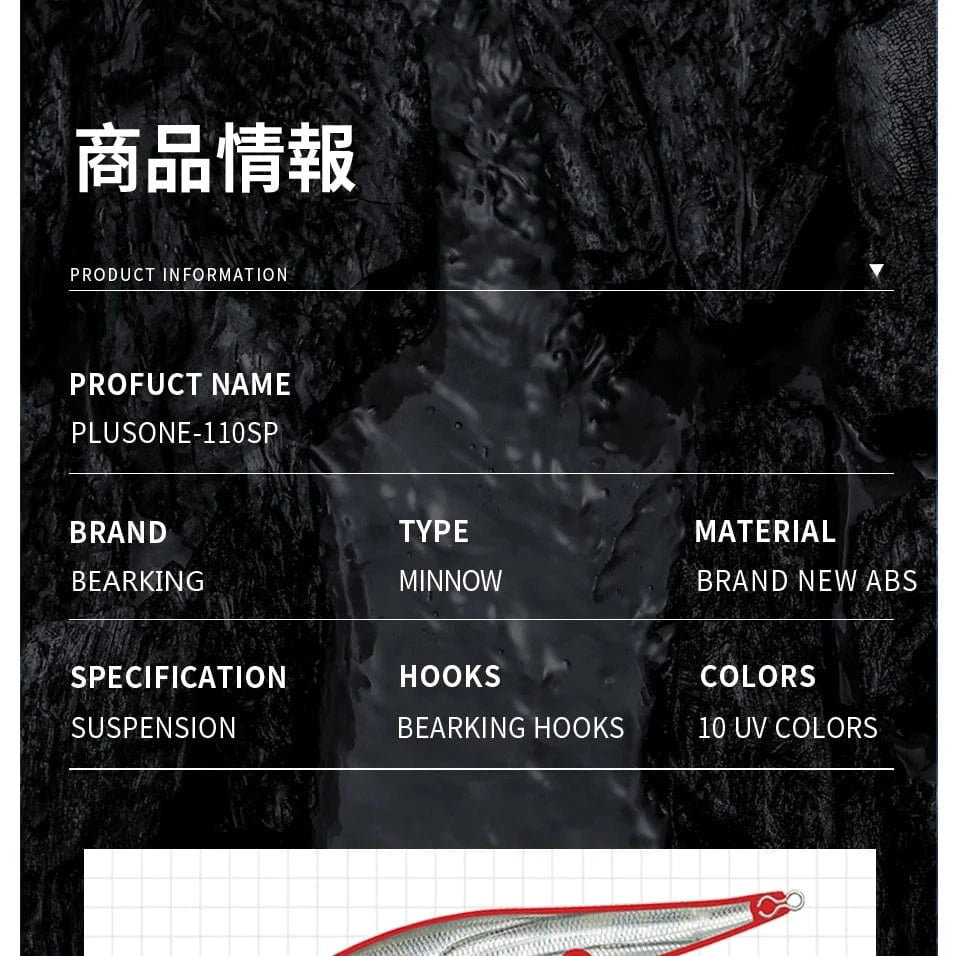 China China Bearking Professional Wobbler 110mm 14g Dive 1.8m SP Fishing Lures Artificial Bait Predator Tackle Jerkbaits for Pike and Bass