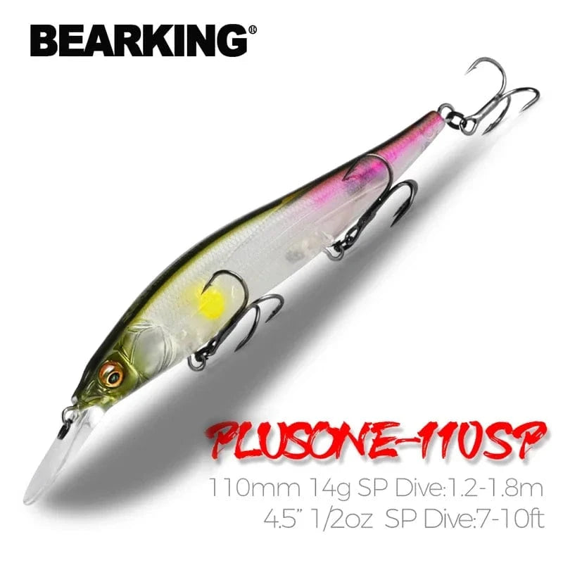 China China Bearking Professional Wobbler 110mm 14g Dive 1.8m SP Fishing Lures Artificial Bait Predator Tackle Jerkbaits for Pike and Bass
