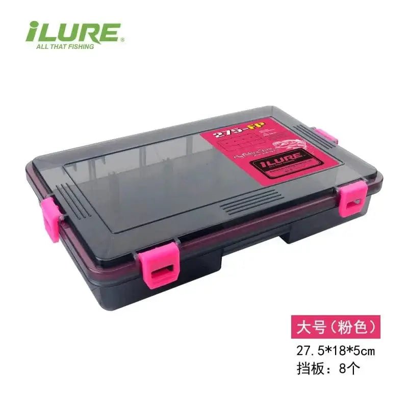 China China Big size pink ILURE Fishing Tackle Box Large Capacity Waterproof Fishing Accessories Fish Hook Storage Lure Bait Organizer Boxes Fishing Goods