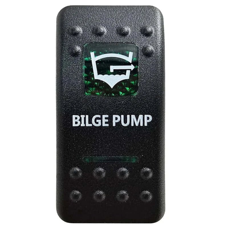 China China Bilge Pump Green Led Light Bar Rocker Switch SPST 5Pins/DPDT 7Pins For Car Marine Boat IP68 NARVA Carling ARB Auto Parts Camper Replacement