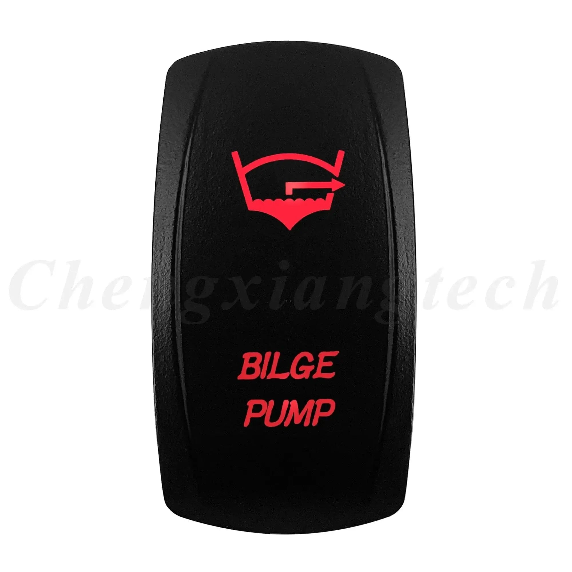 China China BILGE PUMP Red Led Light Bar Car Boat Rocker Switch 12V/24V Marine Grade Toggle Switch SPST/DPDT for Polaris Jeep Autosteer Auto Machinery