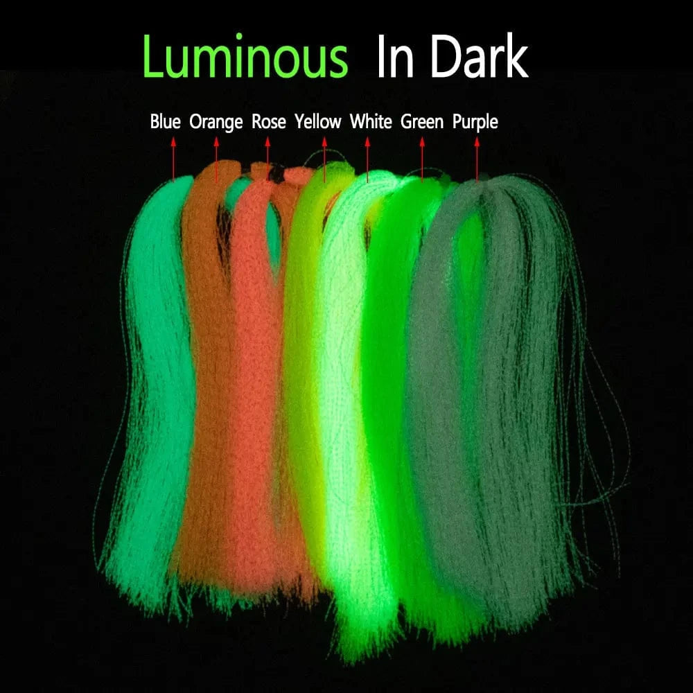 China China Bimoo 2packs Luminous Twisted Flashabou Holographic Tinsel Crystal Flash Strands For Jig Hook Lure Sabiki Rig Making Material