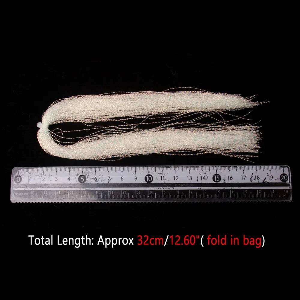 China China Bimoo 2packs Luminous Twisted Flashabou Holographic Tinsel Crystal Flash Strands For Jig Hook Lure Sabiki Rig Making Material