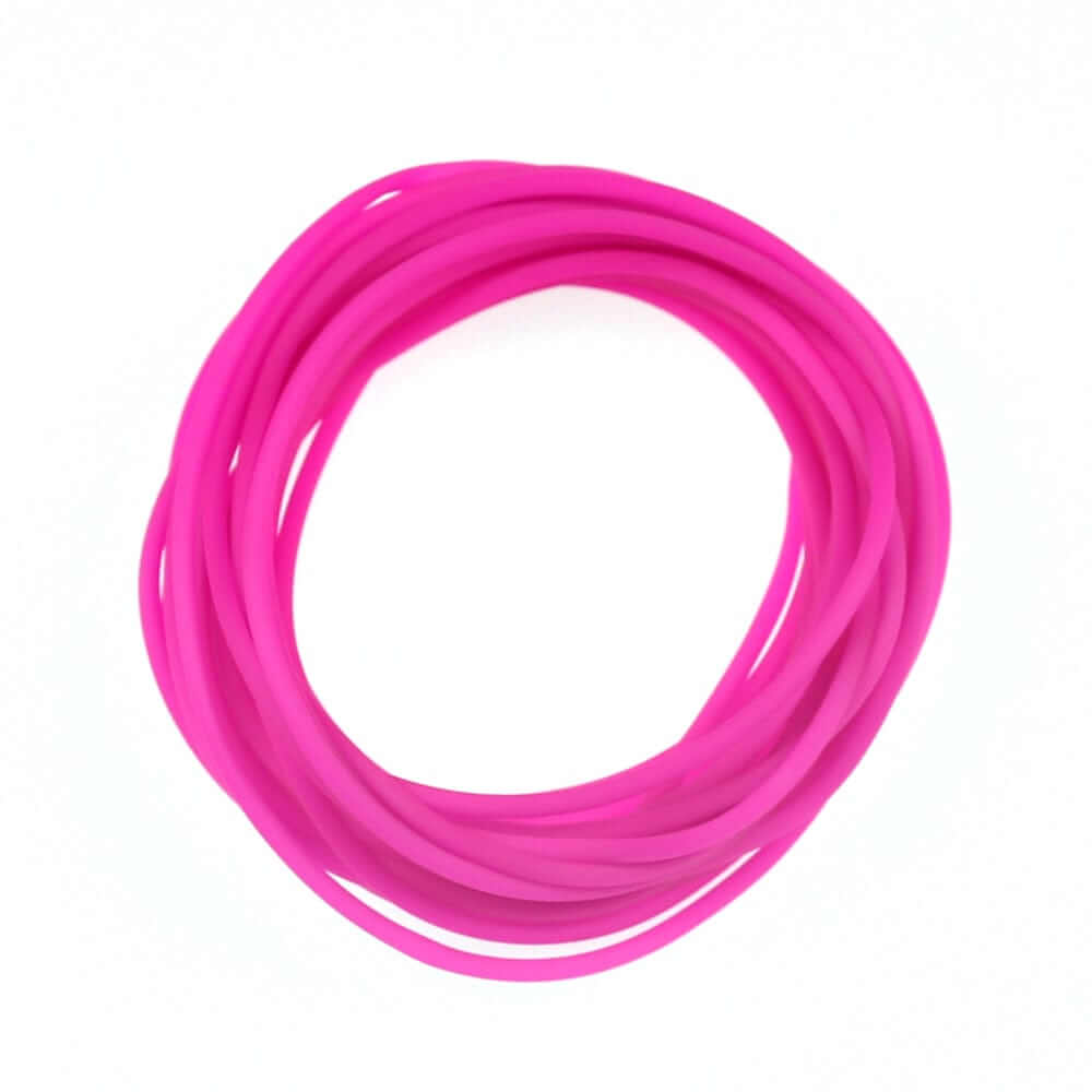 China China Bimoo 4m/pack 2mm Soft Elastic Thin Film Silicone Tube for Nymph Worm Skin Fishing Rig Sleeve Sabiki Making Fly Tying Material