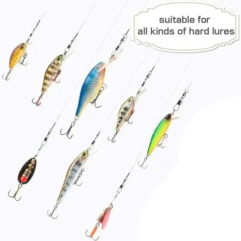 China China BLACK 100Pcs/Set Fishing Connector Swivels Interlock Pin Pin Bearing Rolling Swivel Snap Swivel For Fishhook Carp Lure Accessories
