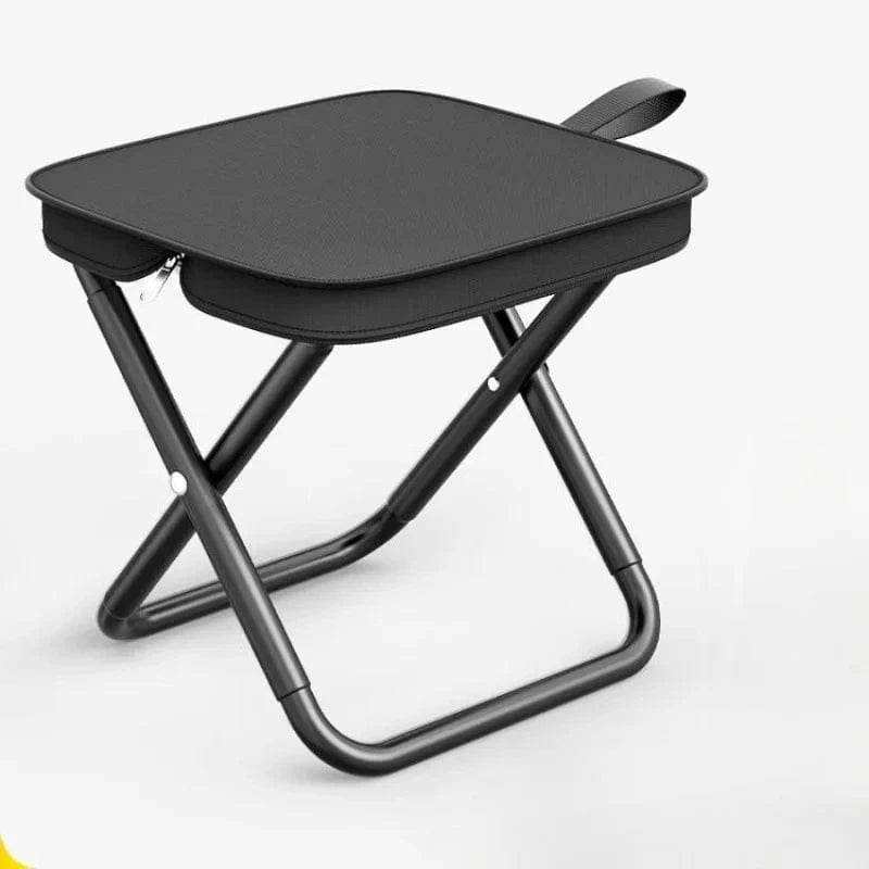 China China Black 1P Portable multifunctional outdoor picnic camping folding chair, ultra light fishing stool, travel stool, fishing accessories