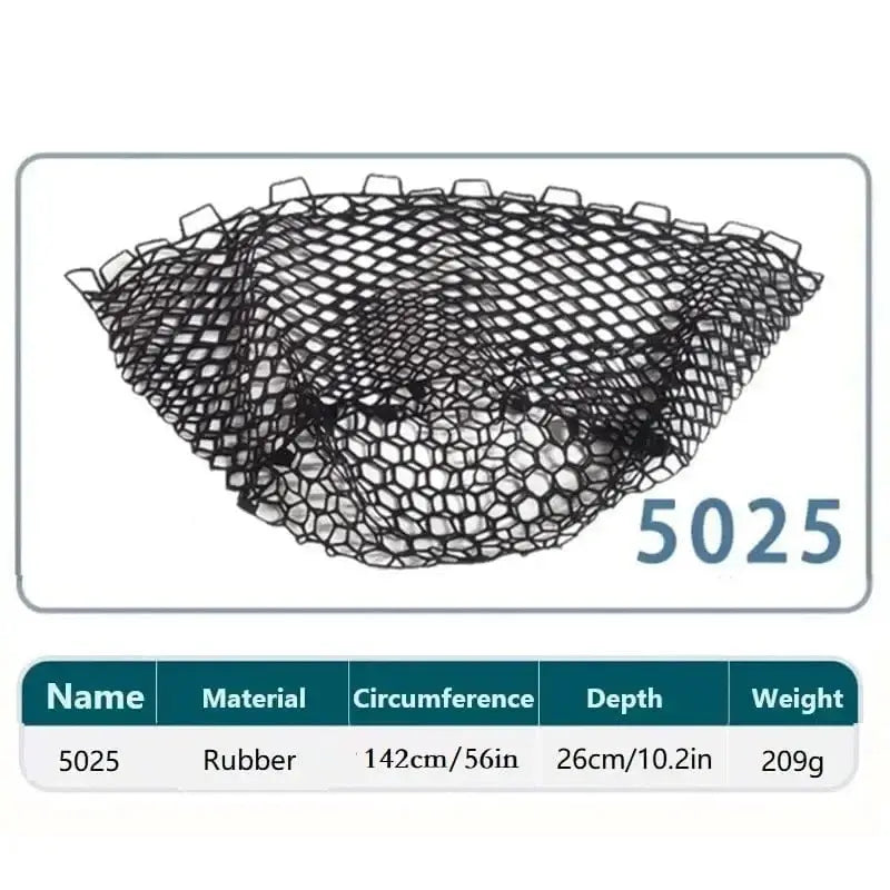 China China Black-5025 / CHINA Silicone Fishing Net Head Durable Fly Fishing Replacement Mesh Net 30cm 50cm 60cm Depth Mesh Landing Net Fishing Accessory Tool