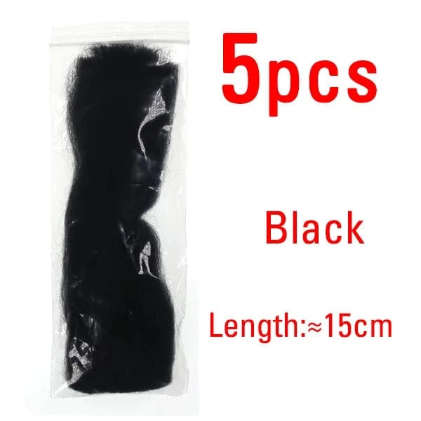 China China Black 5PCS ICERIO Fly Fishing Multiple Color Egg Yarn Glow Bug Yarn Fiber Baitfish Lure Parachute Fly Tying Material