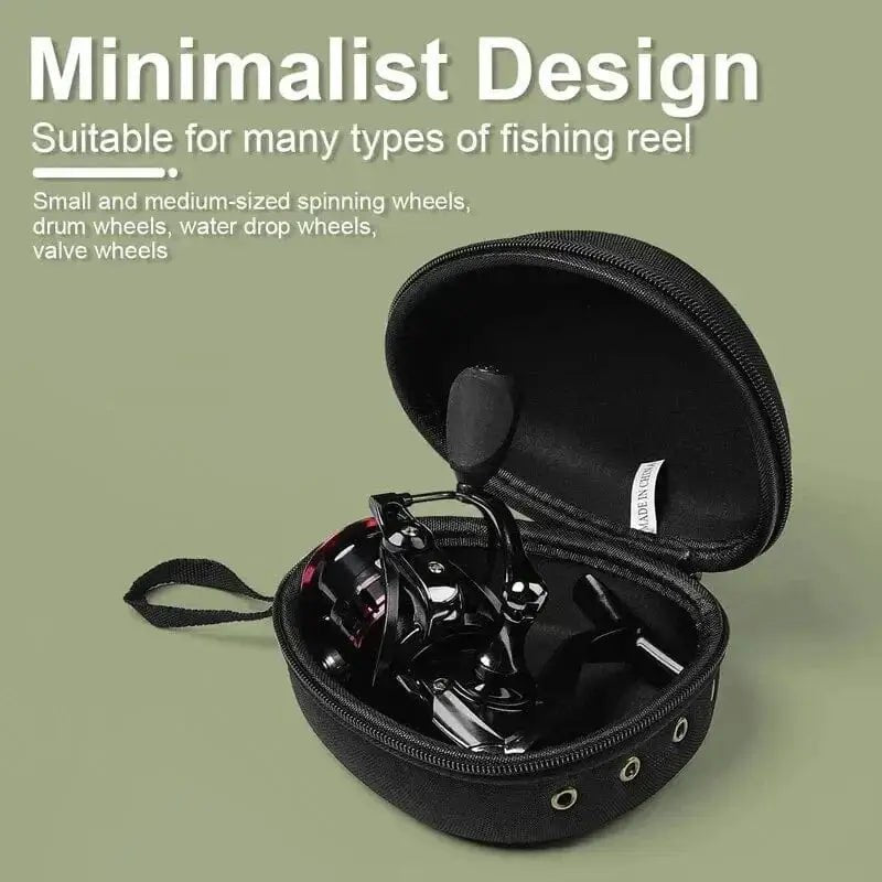 China China Black JSFUN Portable EVA Fishing Reel Bag Protective Case Cover For Drum/Spinning/Raft Reel Fishing Pouch Bag Fishing Accessories