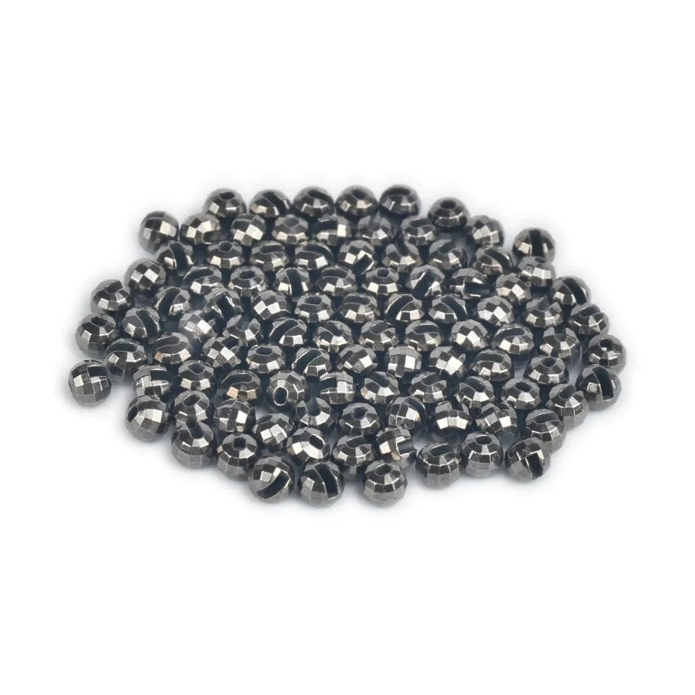 China China BLACK NICKEL / 3.3mm Elite TG Tungsten Faceted Slotted Beads, 2.0-4.0mm Fly Tying DIY Material, Fly Fishing Jig Trout Perch Crappie Lure Tackel