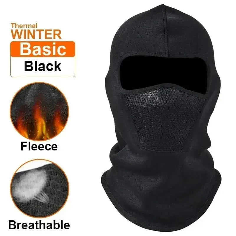 China China Black Thermal Winter Balaclava Cycling Full Face Mask Warm Outdoor Sports Motorcycle Ski Fishing Hunting Mask Fleece Scarf Cap Bandana