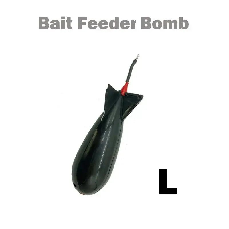 China China blackL TOLU Fishing Rocket Feeder Large Small Spod Bomb Float Lure Bait Holder 2 Size Pellet Rockets Feeders Position Gear Accessories