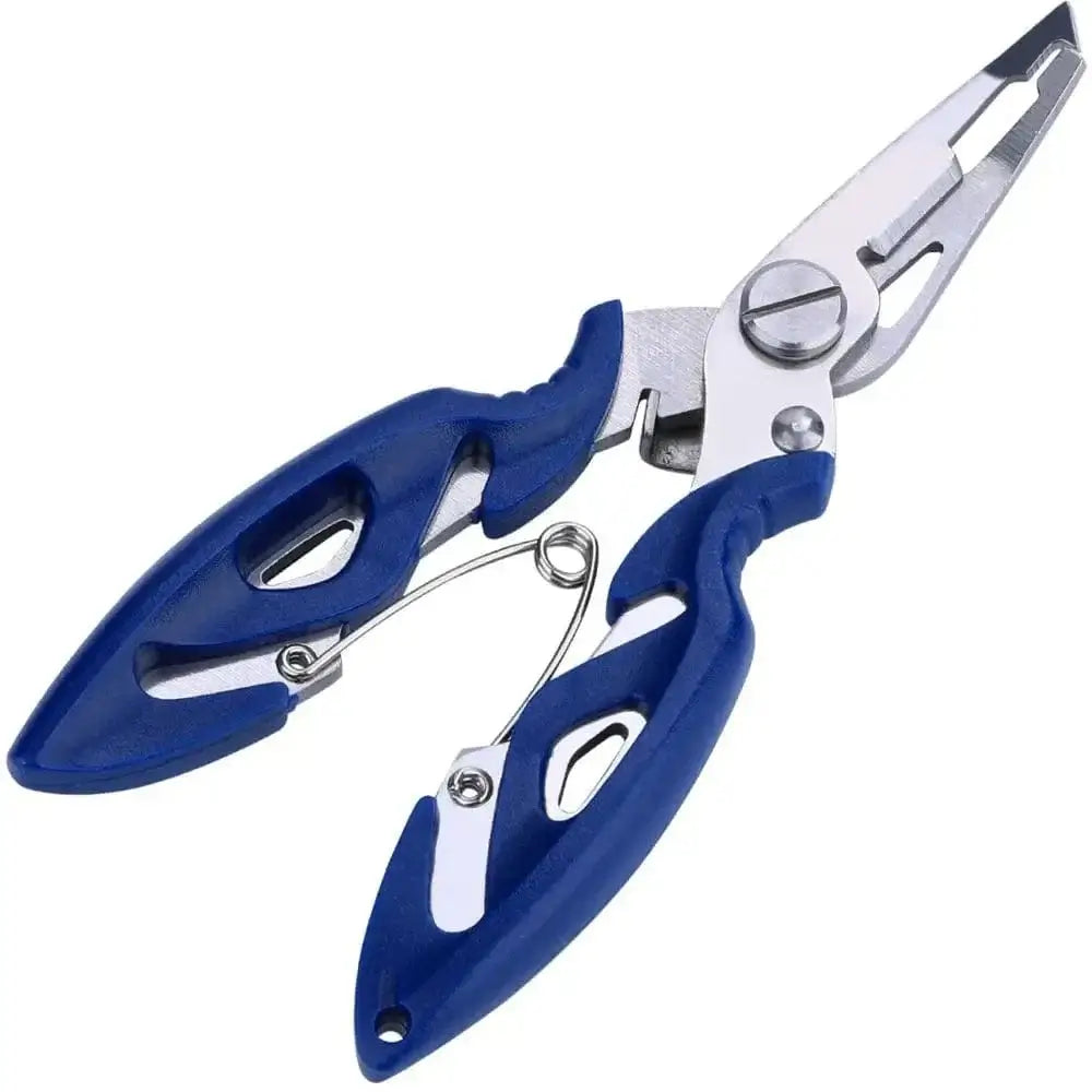 China China Blue Fishing Clamp Sougayilang Fishing Pliers Fish Grip Tools Saltwater Resistant Aluminum Pliers EVA Handle Split Ring Hook Remover Pesca