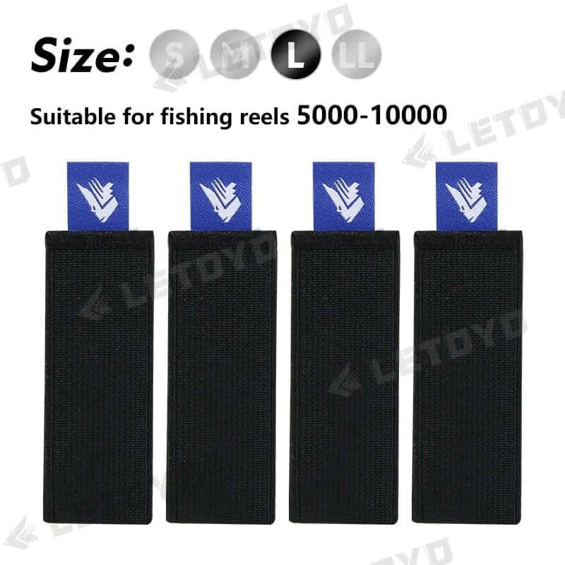 China China BLUE L LETOYO 4pcs flexible Spinning reel spool  belt with handle Durable fishing Reel  spool Cover fishing Accessories fishing  tool