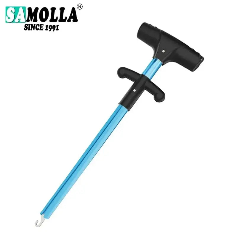 China China blue large Fishing Hook Remover Tool Fishing Lure Remover Aluminum Tube Hook Detacher Portable Fish Hook Out Extractor