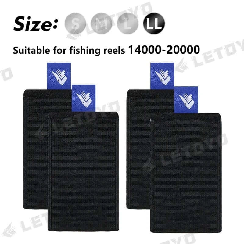 China China BLUE LL LETOYO 4pcs flexible Spinning reel spool  belt with handle Durable fishing Reel  spool Cover fishing Accessories fishing  tool