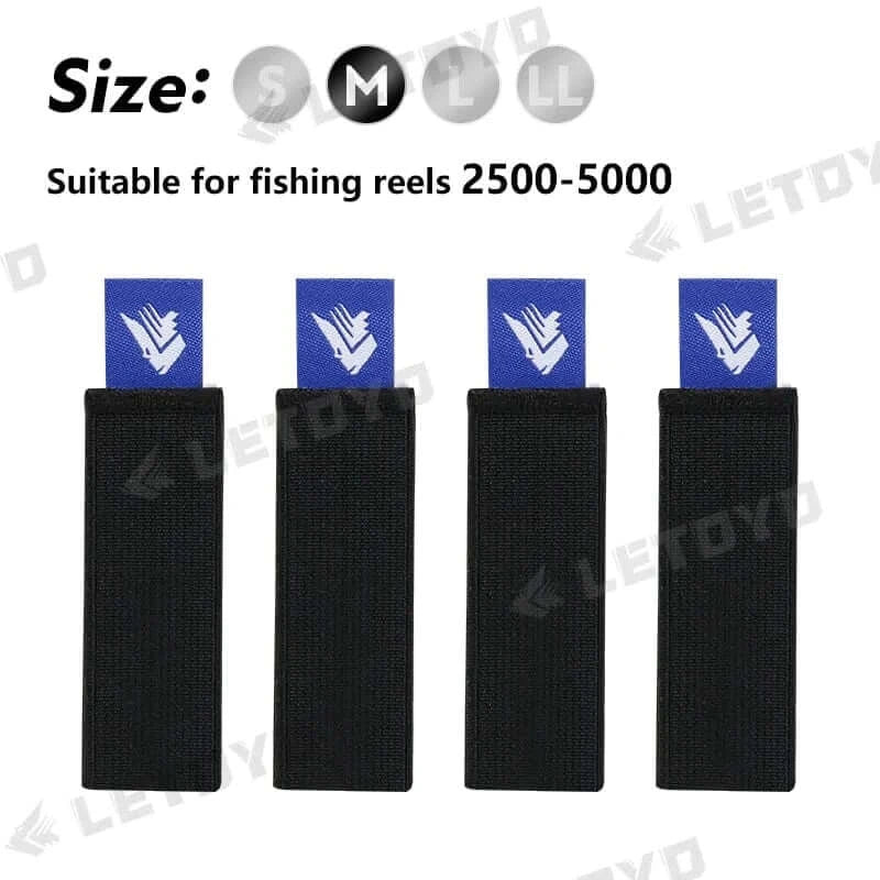 China China BLUE M LETOYO 4pcs flexible Spinning reel spool  belt with handle Durable fishing Reel  spool Cover fishing Accessories fishing  tool