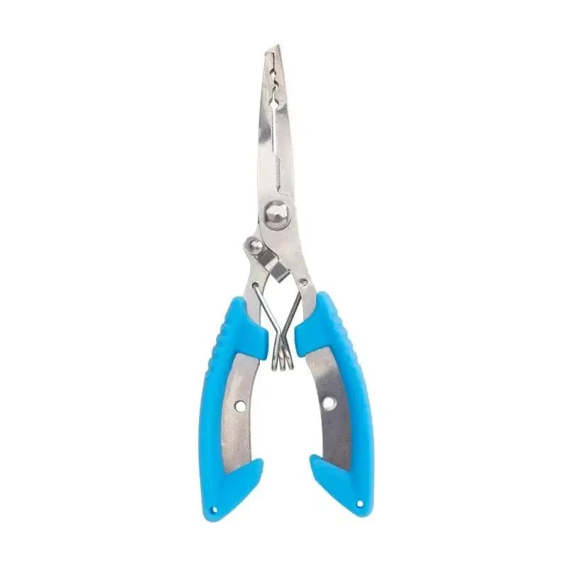 China China Blue Stainless Steel Fishing Pliers with Non-Slip Handle and Hook Remover - Durable and Multifunctional Fishing Scissors
