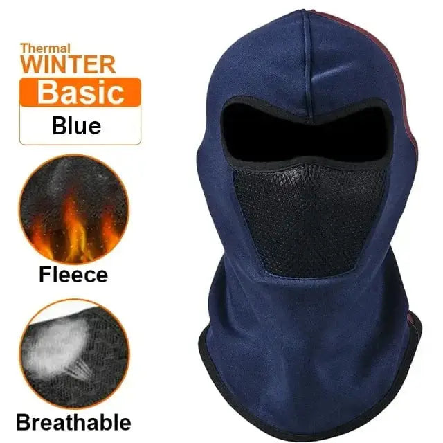 China China Blue Thermal Winter Balaclava Cycling Full Face Mask Warm Outdoor Sports Motorcycle Ski Fishing Hunting Mask Fleece Scarf Cap Bandana