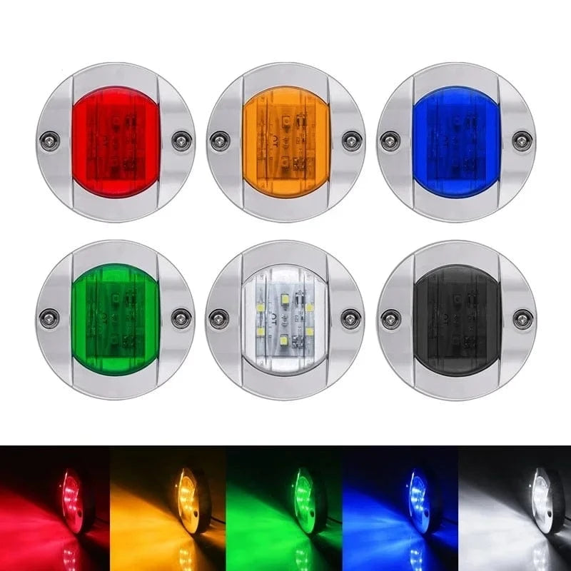 China China Boat Marine Lights Navigation Light Waterproof Marker Lamp  For Truck RV Yacht Transom Anchor Stern DC 12V/24V 6LED Stern Light