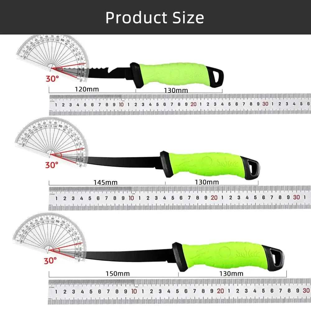 China China Boning Knife Fish Fillet 3-in-1 Kitchen Knives Japanese Chef Knifes Sashimi Fishing Knife Stainless Steel Coating Blade for Salt