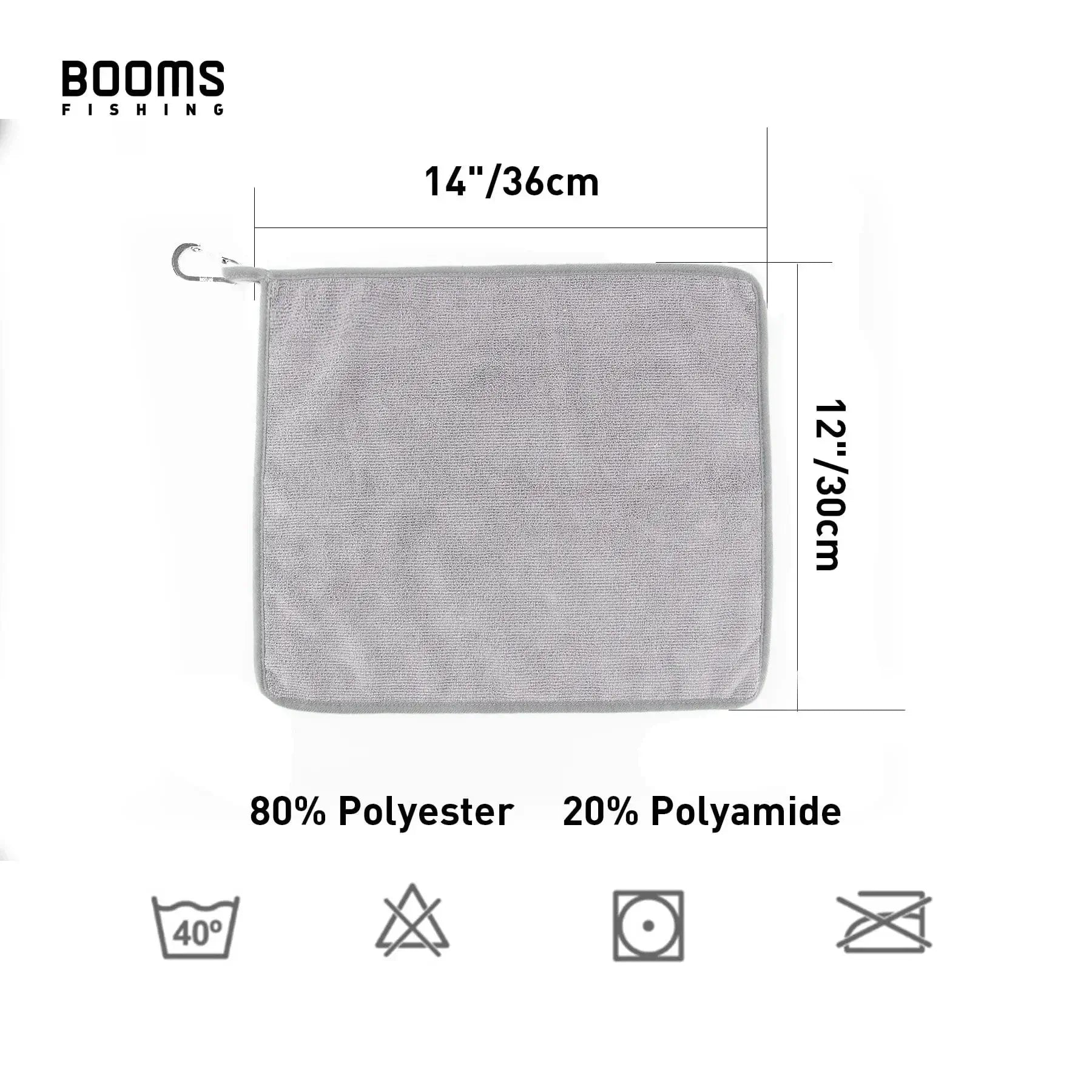 China China Booms Fishing 3 PCS Fishing Towel Non-stick Absorbent Fishing Clothing Wipe Hands Soft Towel Fishing Accessories Equipment