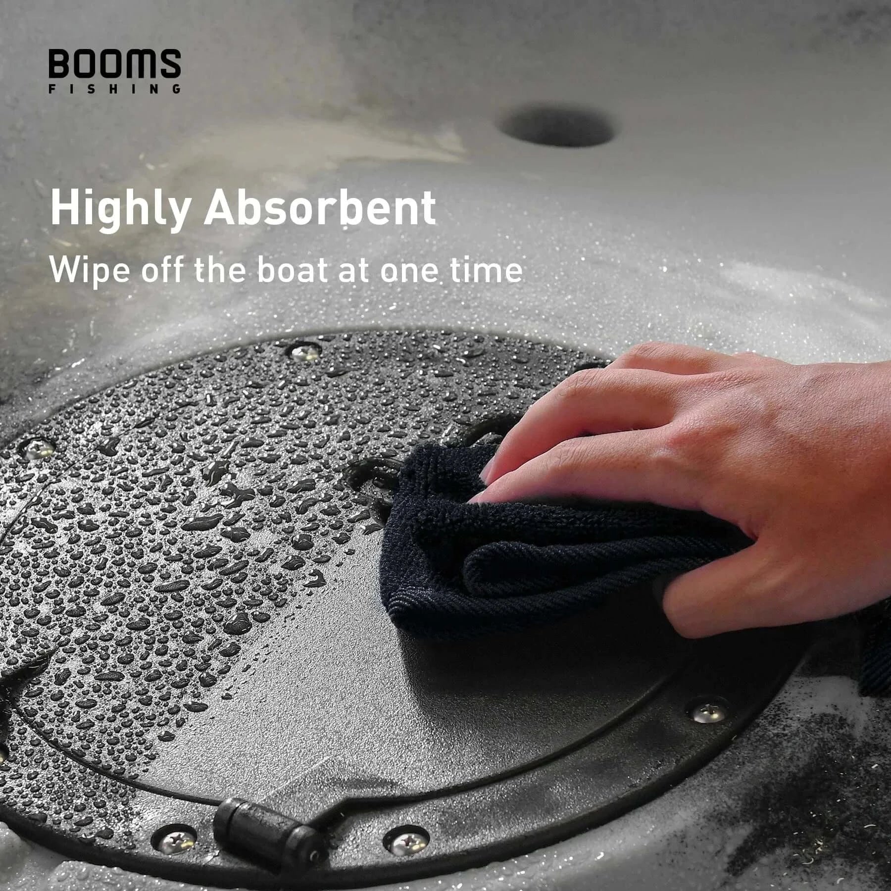 China China Booms Fishing 3 PCS Fishing Towel Non-stick Absorbent Fishing Clothing Wipe Hands Soft Towel Fishing Accessories Equipment