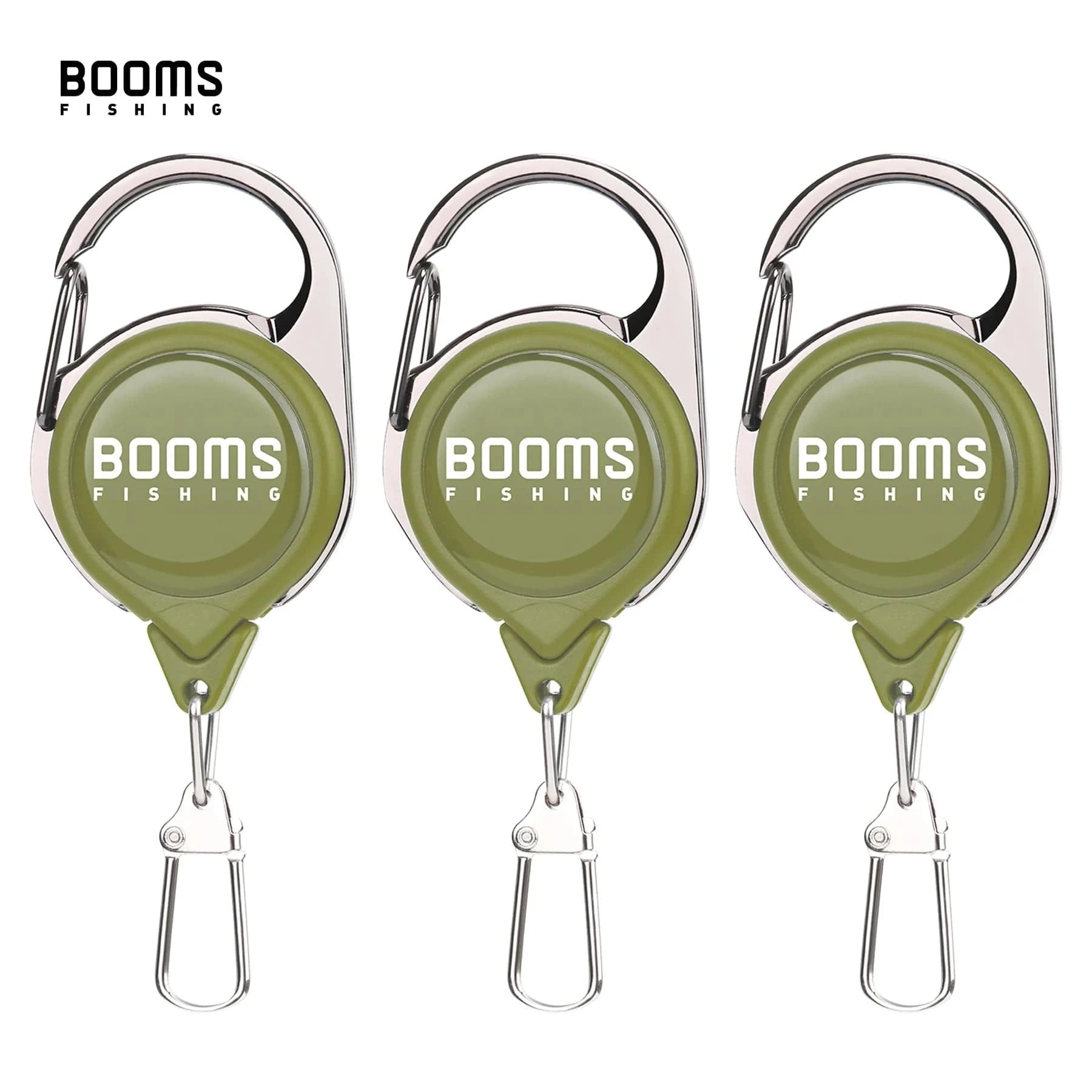 China China Booms Fishing RG1 Retractable Key Chain with Gear Combo Cord Easy Release Badge Holder Fly Fishing Zinger Retractor Accessories