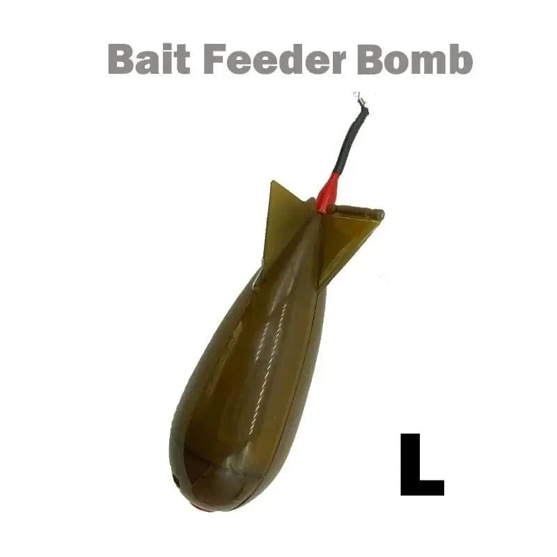 China China brownL TOLU Fishing Rocket Feeder Large Small Spod Bomb Float Lure Bait Holder 2 Size Pellet Rockets Feeders Position Gear Accessories