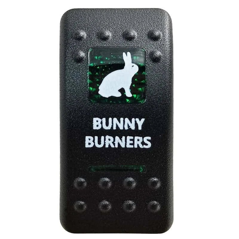 China China Bunny Burners Green Led Light Bar Rocker Switch SPST 5Pins/DPDT 7Pins For Car Marine Boat IP68 NARVA Carling ARB Auto Parts Camper Replacement