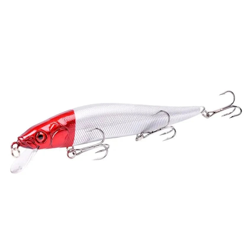 China China C 14cm 21G Aorace 1Pcs 14cm 21g Topwater wobbler 3D Eyes Fishing Lure Minnow Hard Bait 3 fish Hooks Crankbait Floating Fishing Tackle