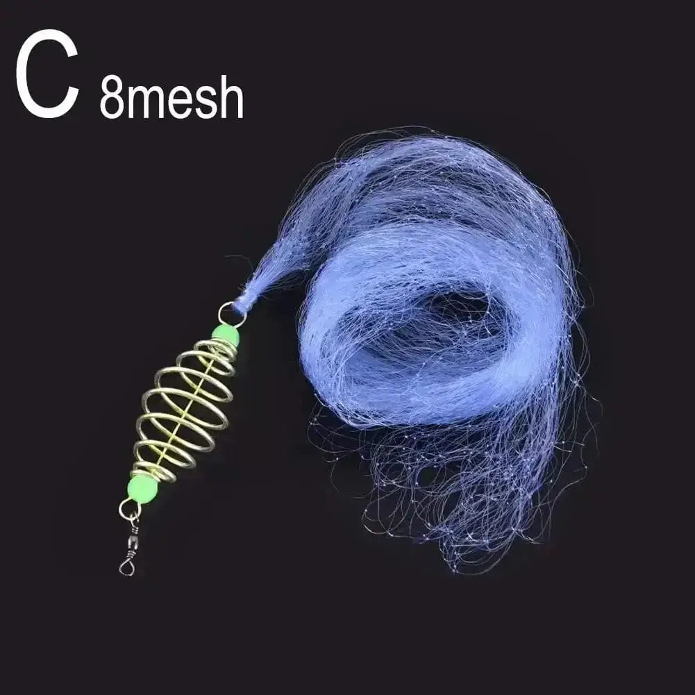 China China C / China Multi Size Fishing Net Explosion Hook Trap Mesh Luminous Shoal Bead Gill Sea Feeder Cast Netting Trap Copper Nettackle Desi T4s9