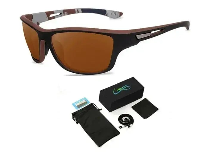 China China C1 with box Luxury Polarized Fishing Sunglasses  Fishing Classic Sun Glasses Men's Driving Shades Male sunglass Vintage Travel sunglass