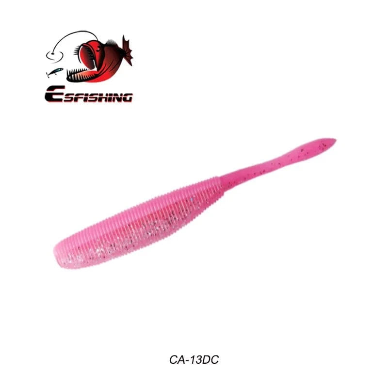 China China CA13DC / 100mm 8pcs KESFISHING Artificial Silicone Soft Baits Drive Shad 4" Bass Pike Shrimp Scented Salts Pesca Fishing Lures Tackle