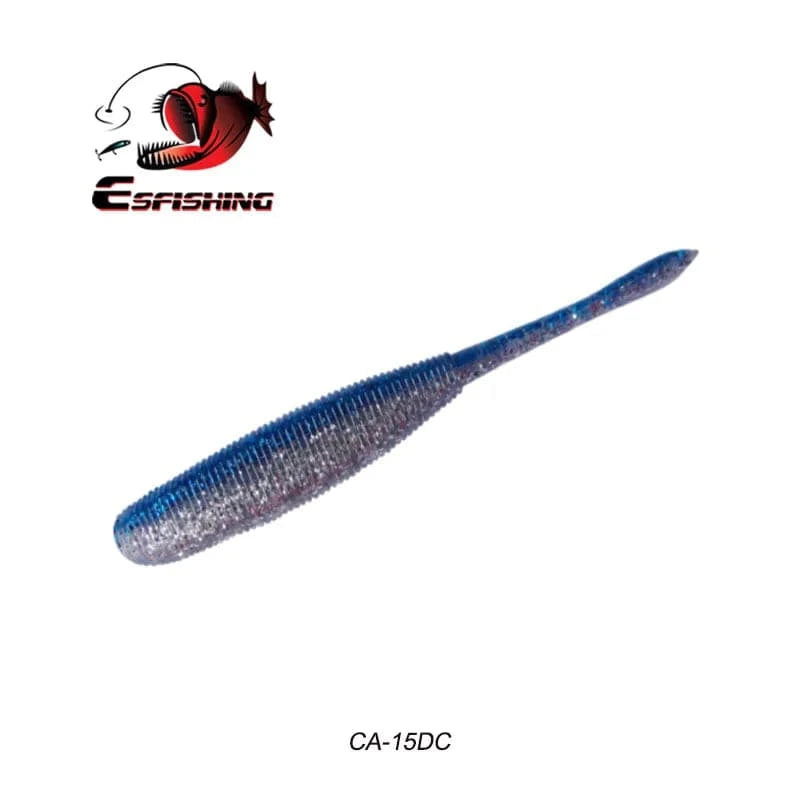 China China CA15DC / 100mm 8pcs KESFISHING Artificial Silicone Soft Baits Drive Shad 4" Bass Pike Shrimp Scented Salts Pesca Fishing Lures Tackle