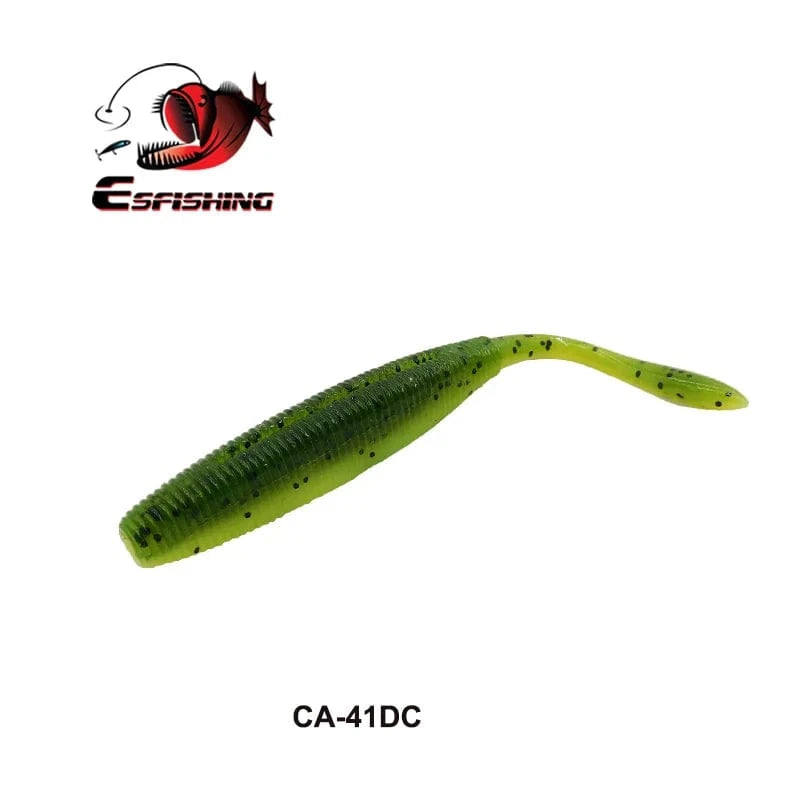 China China CA41DC / 100mm 8pcs KESFISHING Artificial Silicone Soft Baits Drive Shad 4" Bass Pike Shrimp Scented Salts Pesca Fishing Lures Tackle