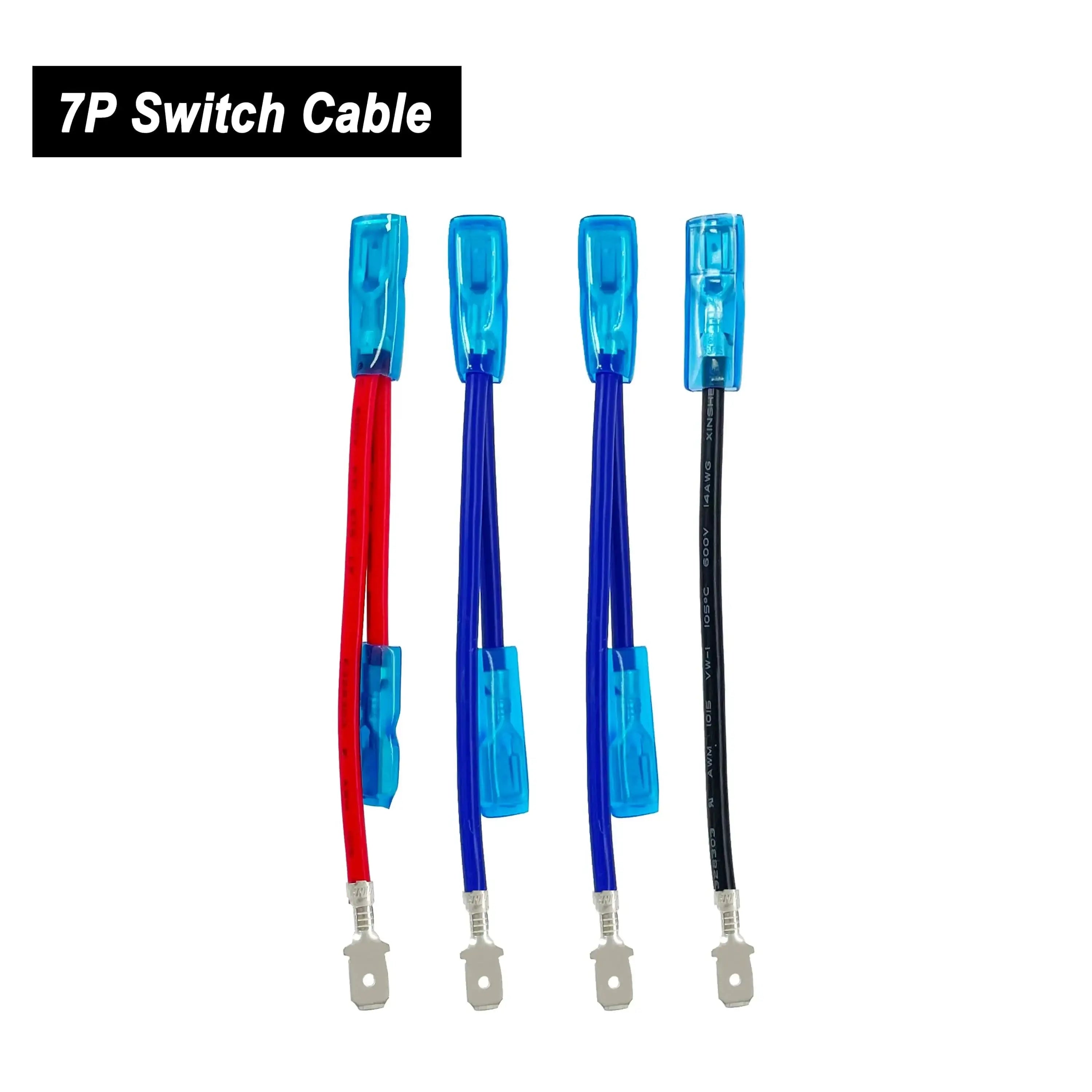 China China Cable for 7pins Green Led Light Bar Rocker Switch SPST 5Pins/DPDT 7Pins For Car Marine Boat IP68 NARVA Carling ARB Auto Parts Camper Replacement