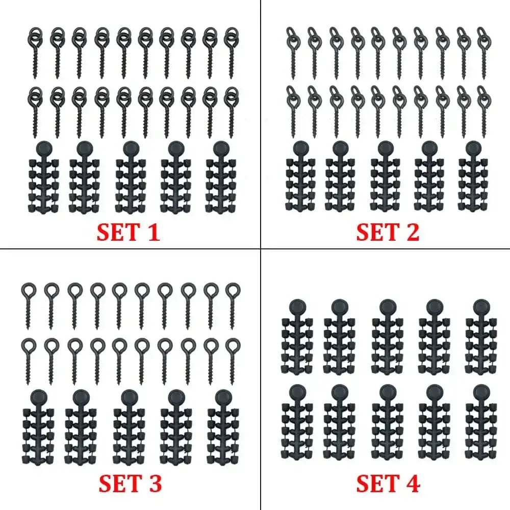 China China Carp Fishing Accessories Set Fishing Hook Stopper Beads Fishing Bait Boilie Screws For Hair Rig Hooklink Holder Fishing Tackle