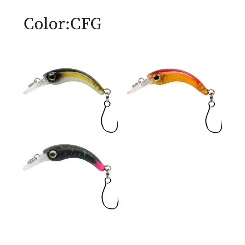 China China CFG / 1.2g 40mm LETOYO Floating Injured Fishing Lure 40mm 1.2g Micro Lures Artificial Minnow Bait Wobblers For Trout Bass Perch