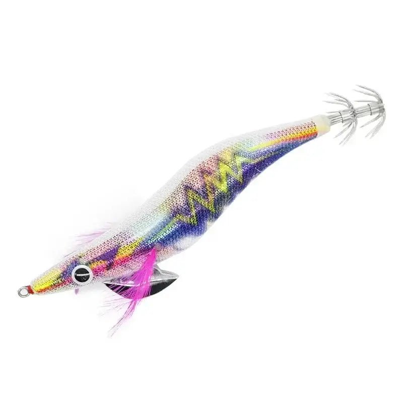 China China Color 1 / 1Pcs 19g Sea.Yolo 15/19g Fishing Lure Luminous Squid Hook Octopus Cuttlefish Artificial Bait 3D EYE Wood Shrimp for Saltwater Freshwat
