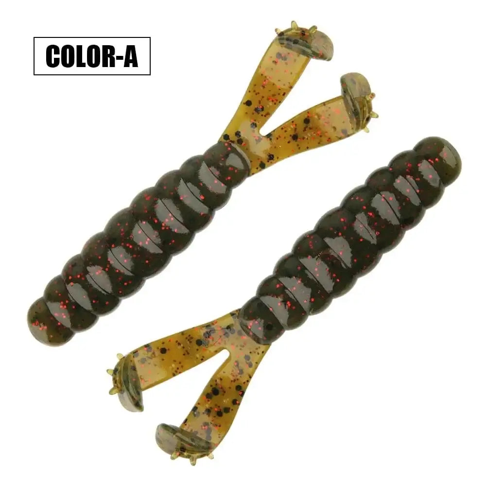 China China Color-A Spinpoler Diver Grub Fishing Lure Soft Bait Twin T Tail Floating Tpr 7cm Salted Shad Worm Frog Artificial Bass Swimbait Pesca