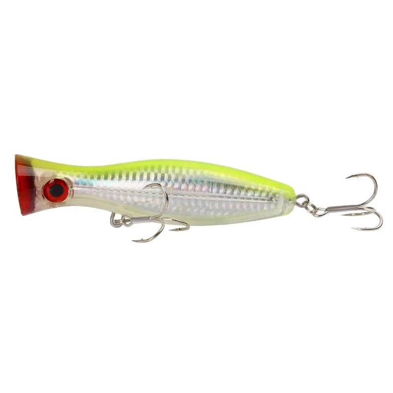 China China Color-B / 125mm-40g YUCONG 1PX Silent Popper Lure 12.5cm-40g Floating Fishing Bait Long Casting Hard Wobblers Topwater Swimbait leurre de pêche cebo